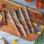 Kaze VG10 Damascus Steel Steak Knives