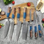 Executive Japanese Damascus Steel Knife Set