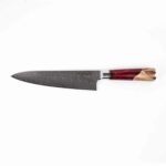 Gyuto Executive Chef Knife with Red Resin Handle - Image 10