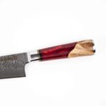 Gyuto Executive Chef Knife with Red Resin Handle - Image 9