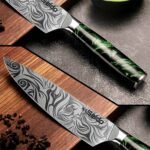 Tengoku 8-Piece Emerald Green Knife Set - Image 5