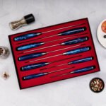 Tengoku 10-Piece Blue Chef Knife Set - Image 3