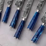 Tengoku 10-Piece Blue Chef Knife Set - Image 6